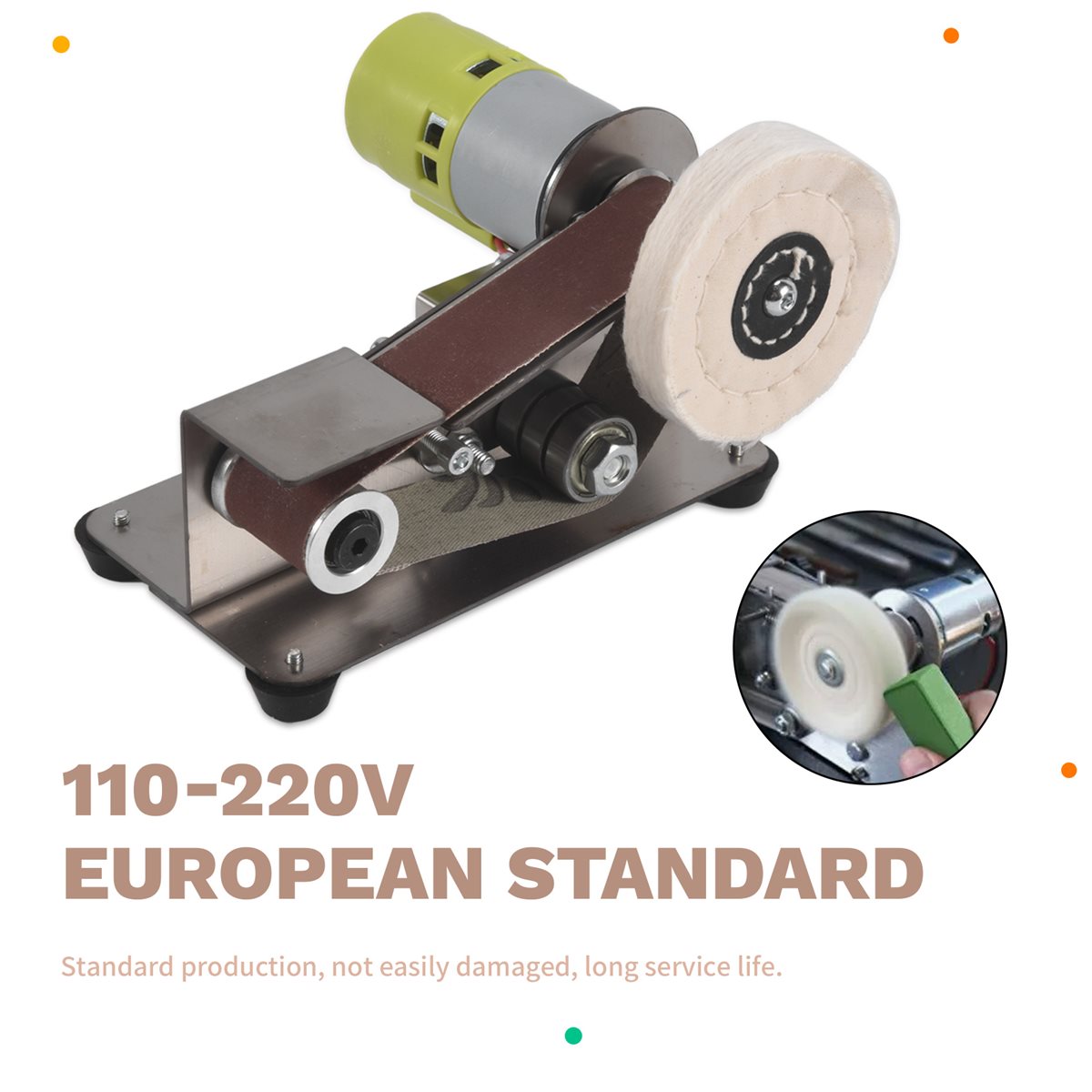 Power Tools Mall - MALL EU Plug, Belt Sander, Pengasah
