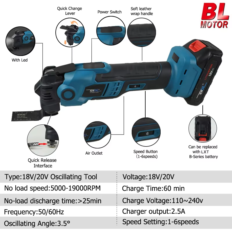 Alat Osilasi Lepas Cepat Tanpa - Oscillating Multi Tool ulasan dan harga