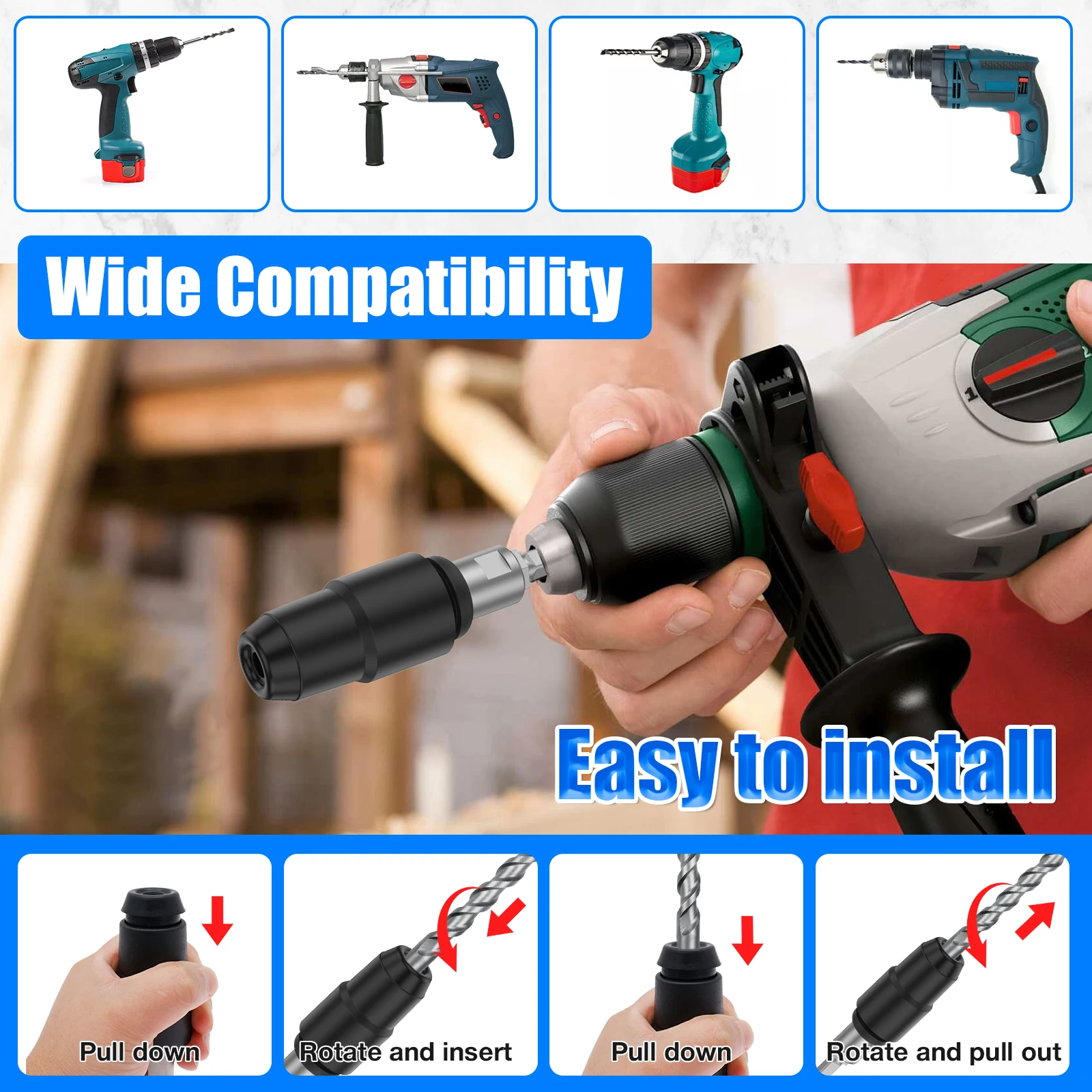 1Pc Adaptor SDS Plus ke SDS Ma - Hammer Drill Sds ulasan dan harga