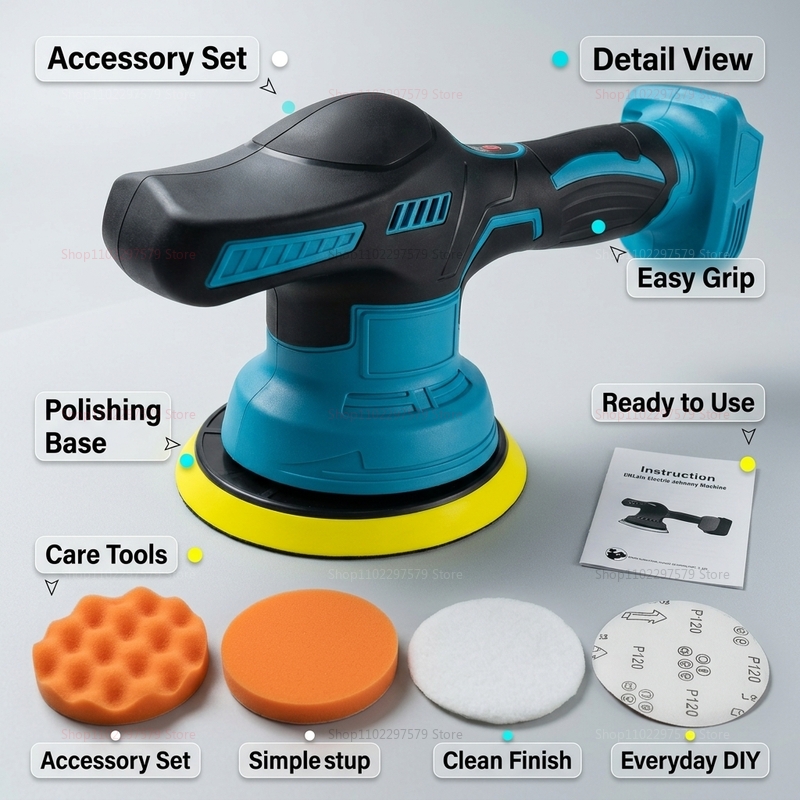 Mesin Poles Mobil Tanpa Kabel  - Power Tools Sander ulasan dan harga