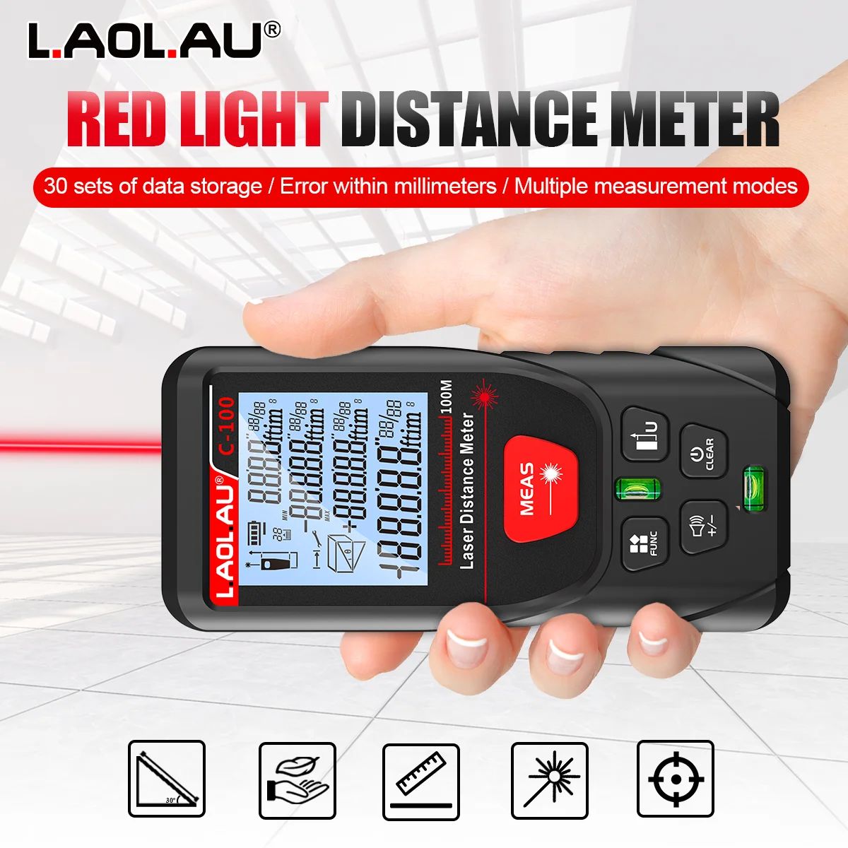 LAOLAU Pengukur Jarak Laser Di - Power Tools That Are Green ulasan dan harga
