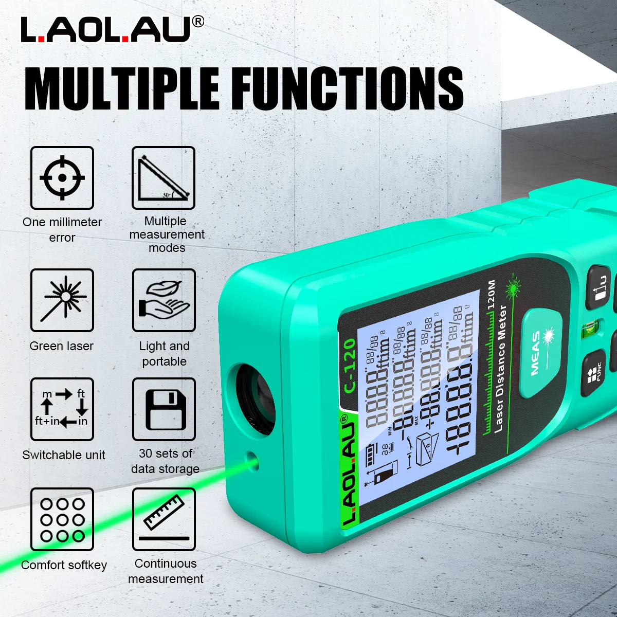 LAOLAU Pengukur Jarak Laser Di - Power Tools That Are Green ulasan dan harga