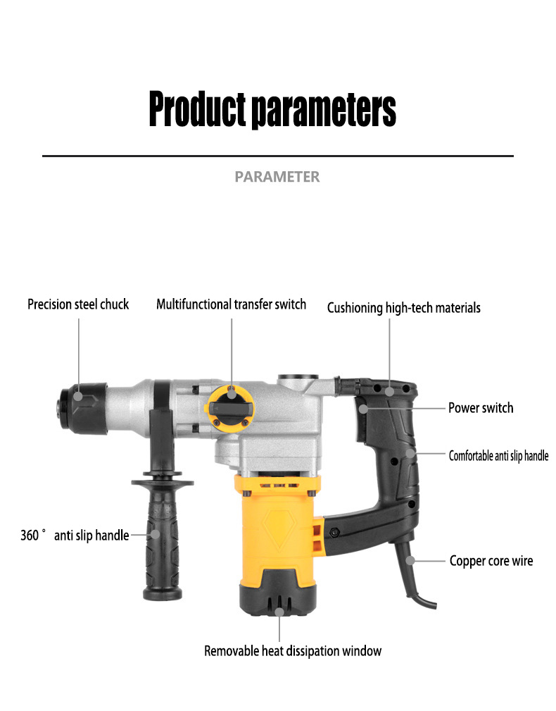 Bor Palu Putar Listrik 1200W S - Hammer Drill Sds ulasan dan harga