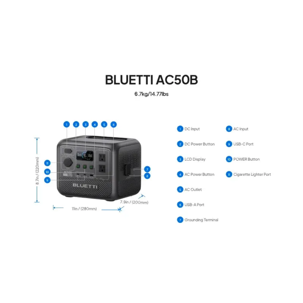BLUETTI AC50B Pembangkit Listr - Power Tools For Home ulasan dan harga