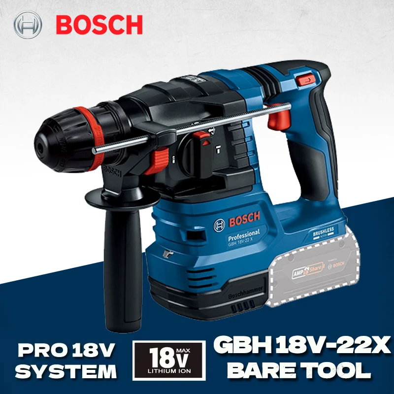 BOSCH GBH18V-22X Bor Palu Puta - Hammer Drill Sds ulasan dan harga